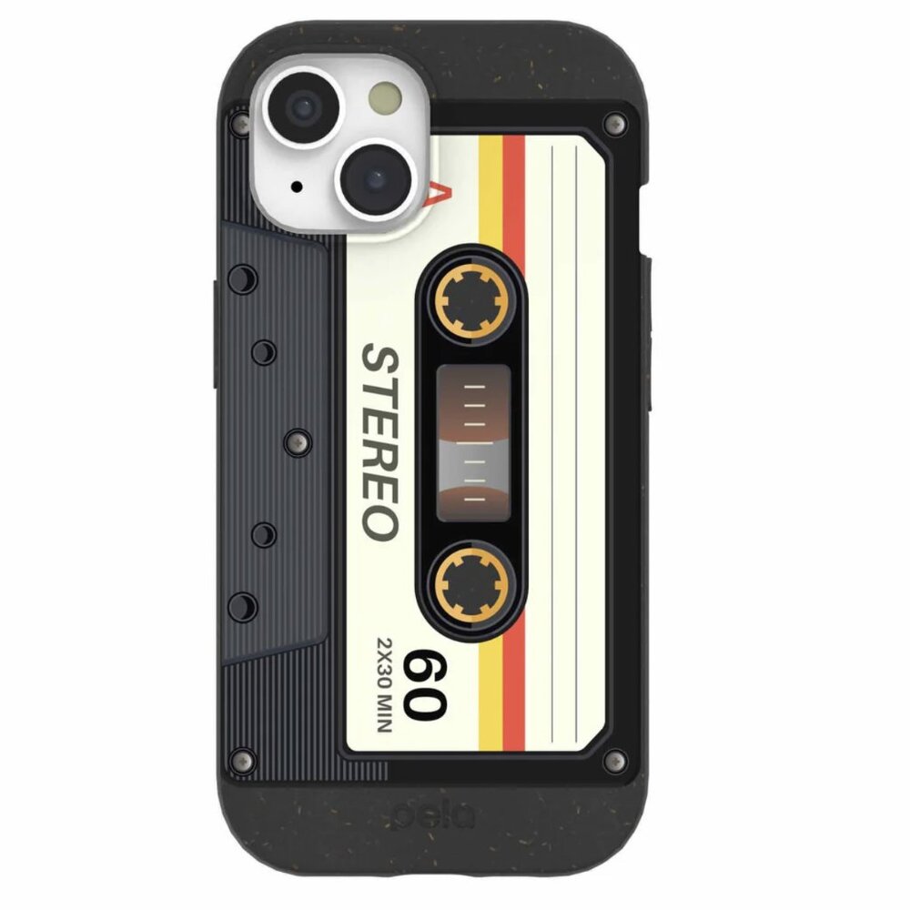 Pela Case: Black Cassette iPhone 15 Case New Without Tags